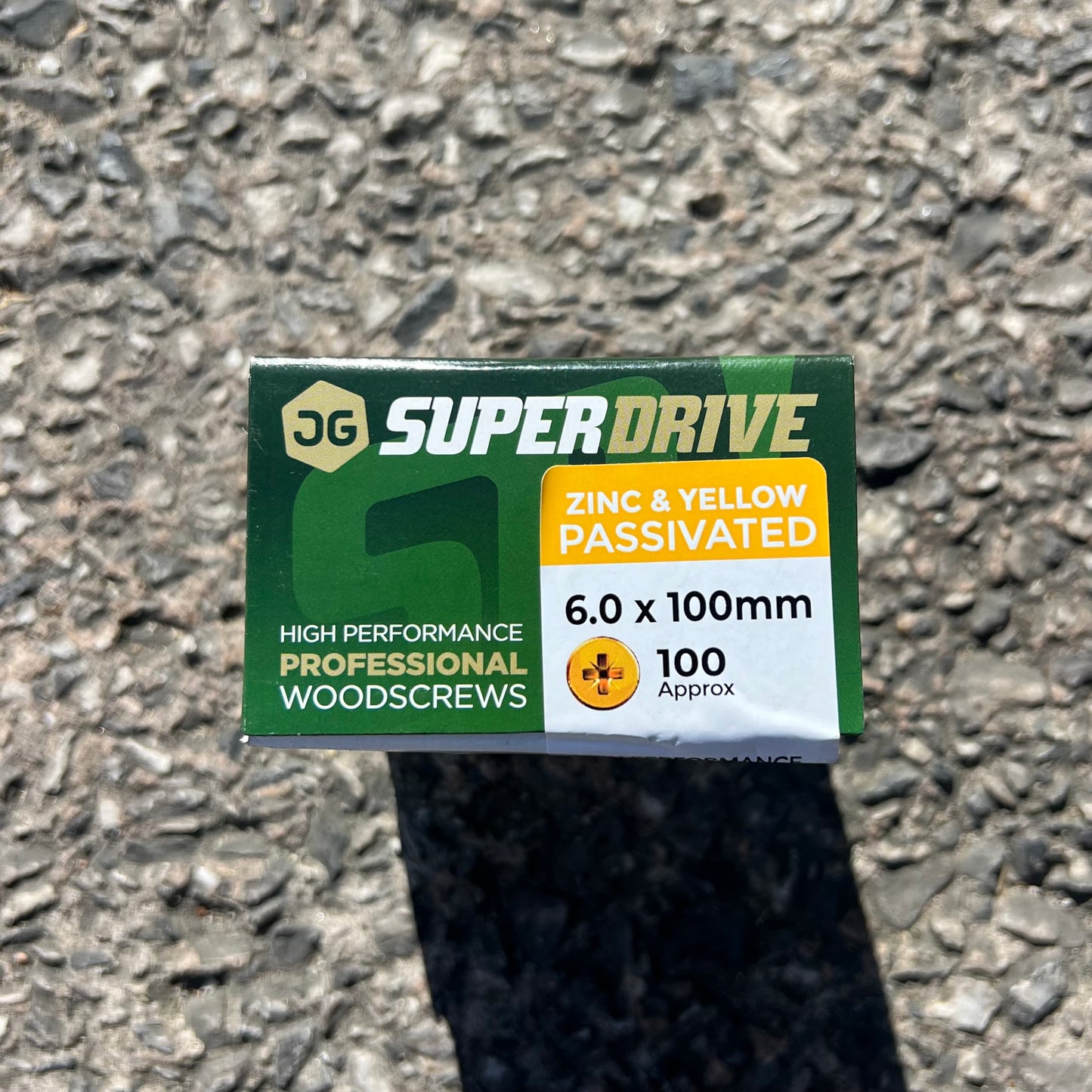 Super Drive Zinc & Yellow Passivated Nails 6.0 x 100mm