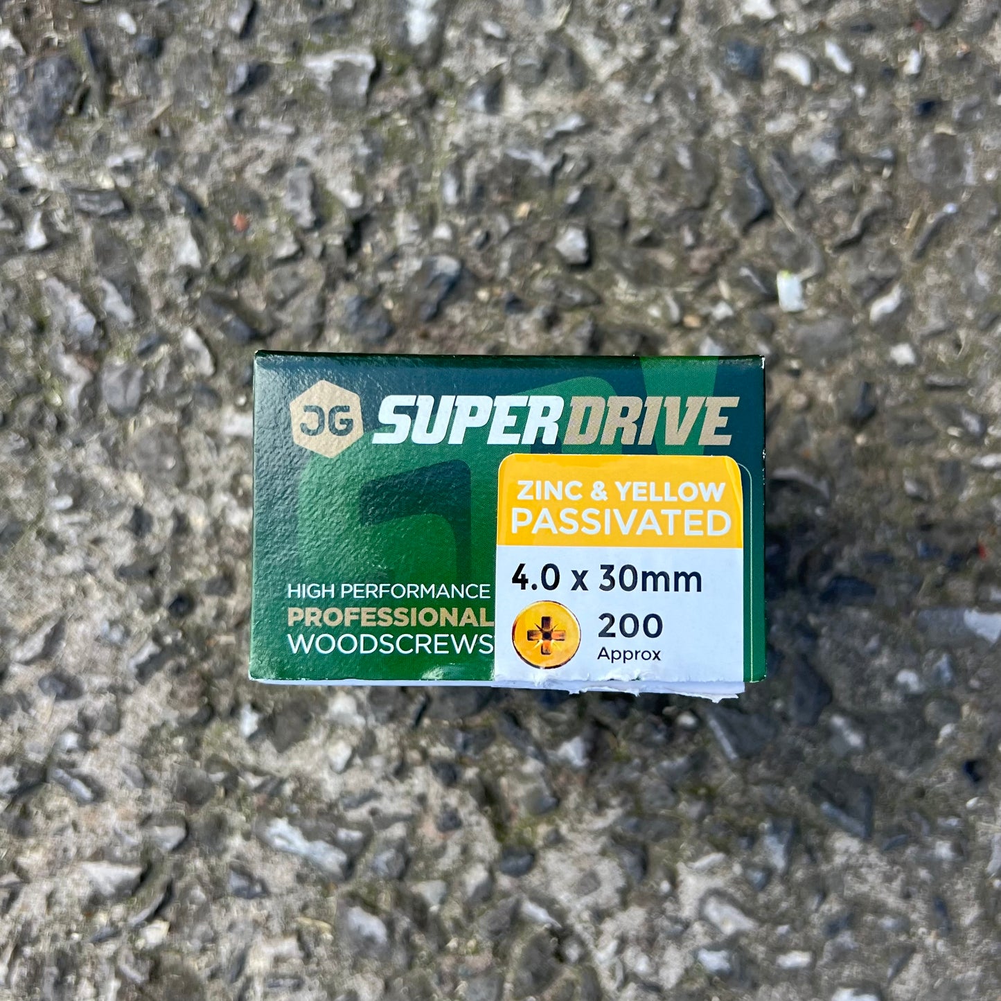Super Drive Zinc & Yellow Passivated Nails 4.0 x 30mm
