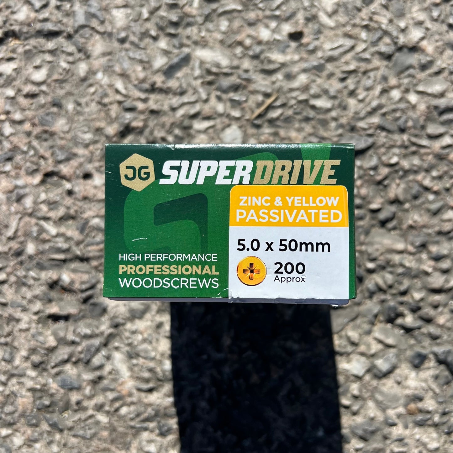 Super Drive Zinc & Yellow Passivated Nails 5.0 x 50mm