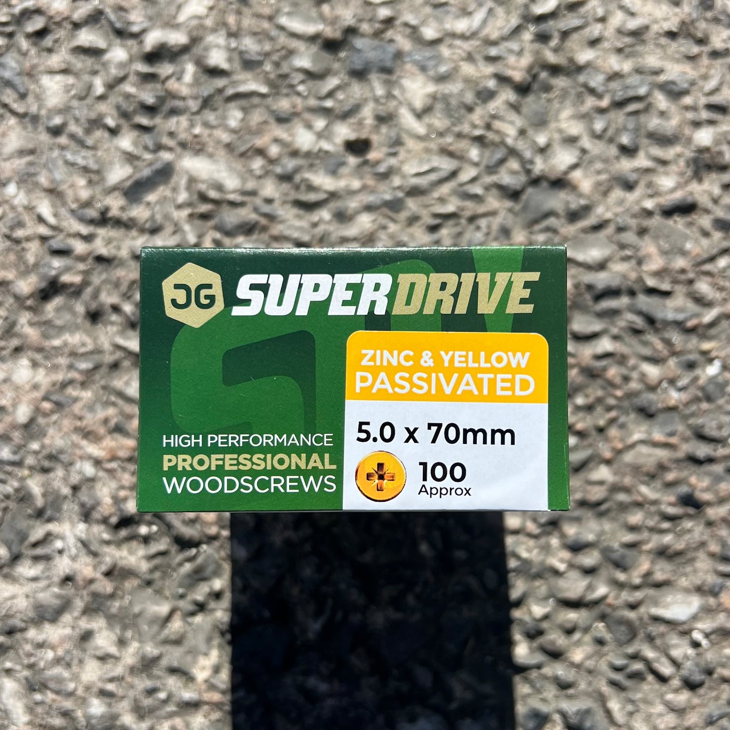 Super Drive Zinc & Yellow Passivated Nails 5.0 x 70mm