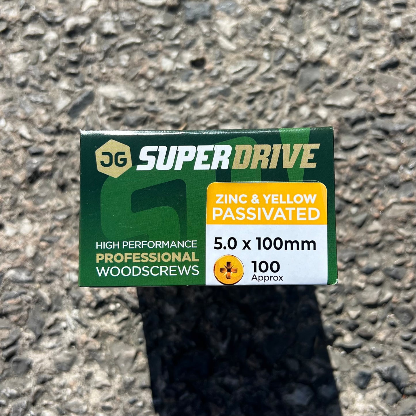 Super Drive Zinc & Yellow Passivated Nails 5.0 x 100mm