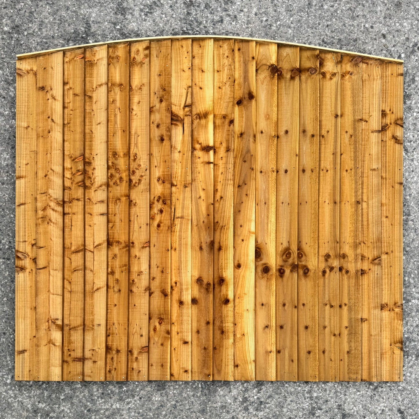 Featheredge Arched Fence Panel