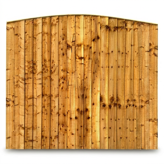 Featheredge Arched Fence Panel