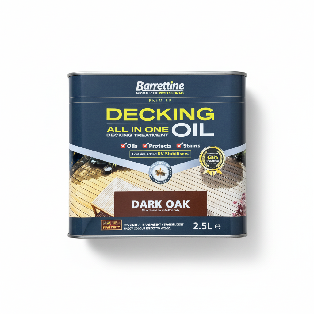 Barrettine Decking All In One Oil Dark Oak